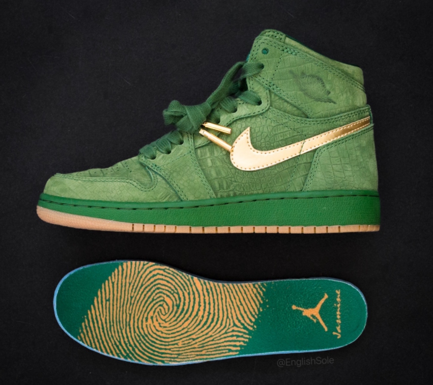 Nike Air Jordan 1 Pinnacle Green Croc - Premium Sneaker