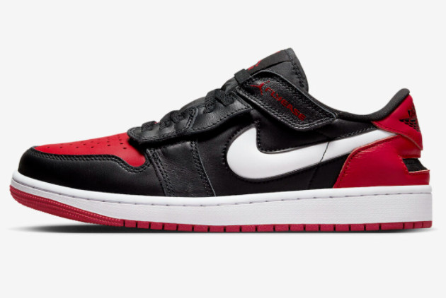 Air Jordan 1 Low FlyEase Bred Black Red White DM1206-066 | Stylish and Functional Sneakers