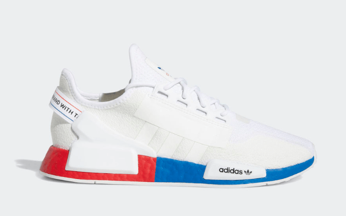 Adidas NMD_R1 V2 'White Lush Red' FX4148 - Stylish Design with Lively Accents
