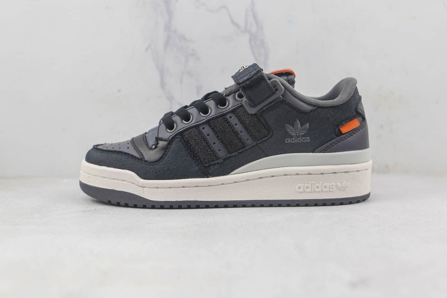 Adidas Forum Low 'Cigar Ash Denim' HQ6335 - Stylish and Comfortable Footwear.