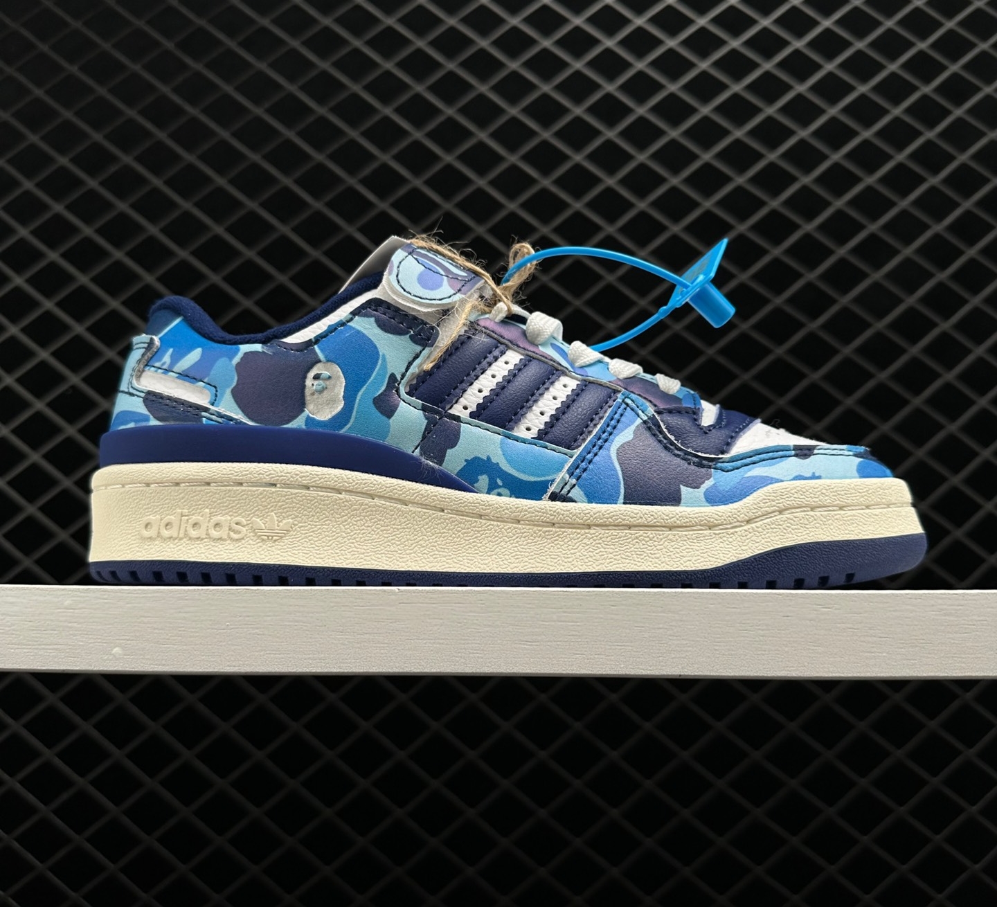 Adidas BAPE x Forum Low 84 '30th Anniversary - Blue' Sneakers