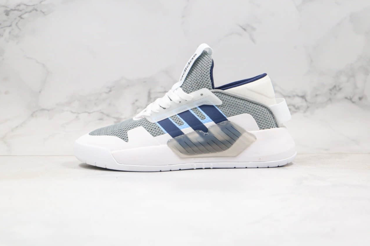 Adidas Neo Bball 90s Grey White Blue - EF0636 | Latest Sneakers