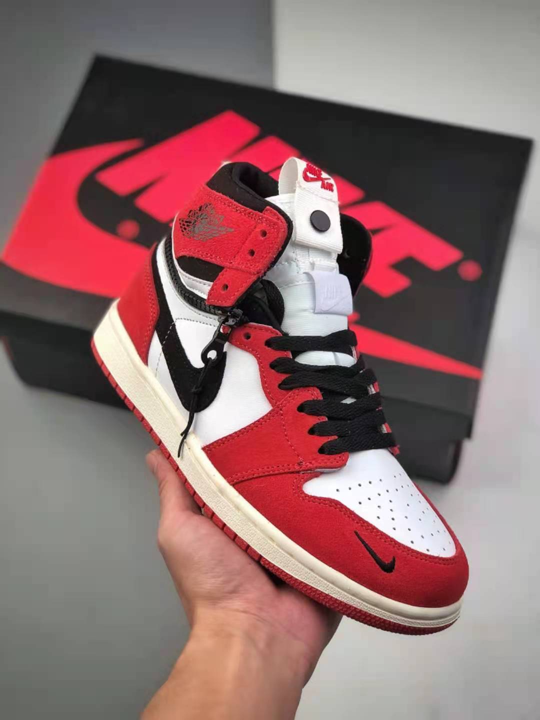 Air Jordan 1 High Switch Wine Red Switch White Black CW6576-700