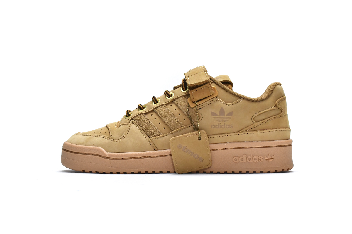 Atmos X Adidas Originals Forum Low Wheat Sneakers - Brown Yellow GX3953