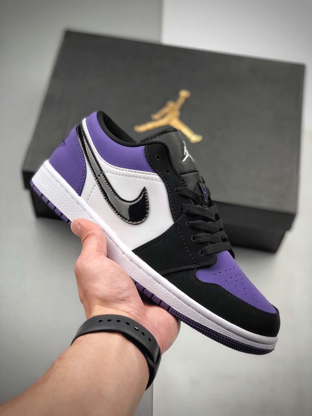 Air Jordan 1 Low 'Court Purple' 553558-125 - Trendy Sneaker Delight