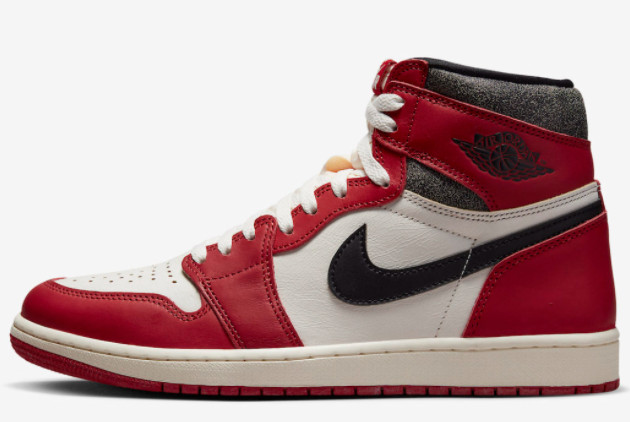 Air Jordan 1 High OG "Lost & Found" Varsity Red/Black-Sail-Muslin DZ5485-612