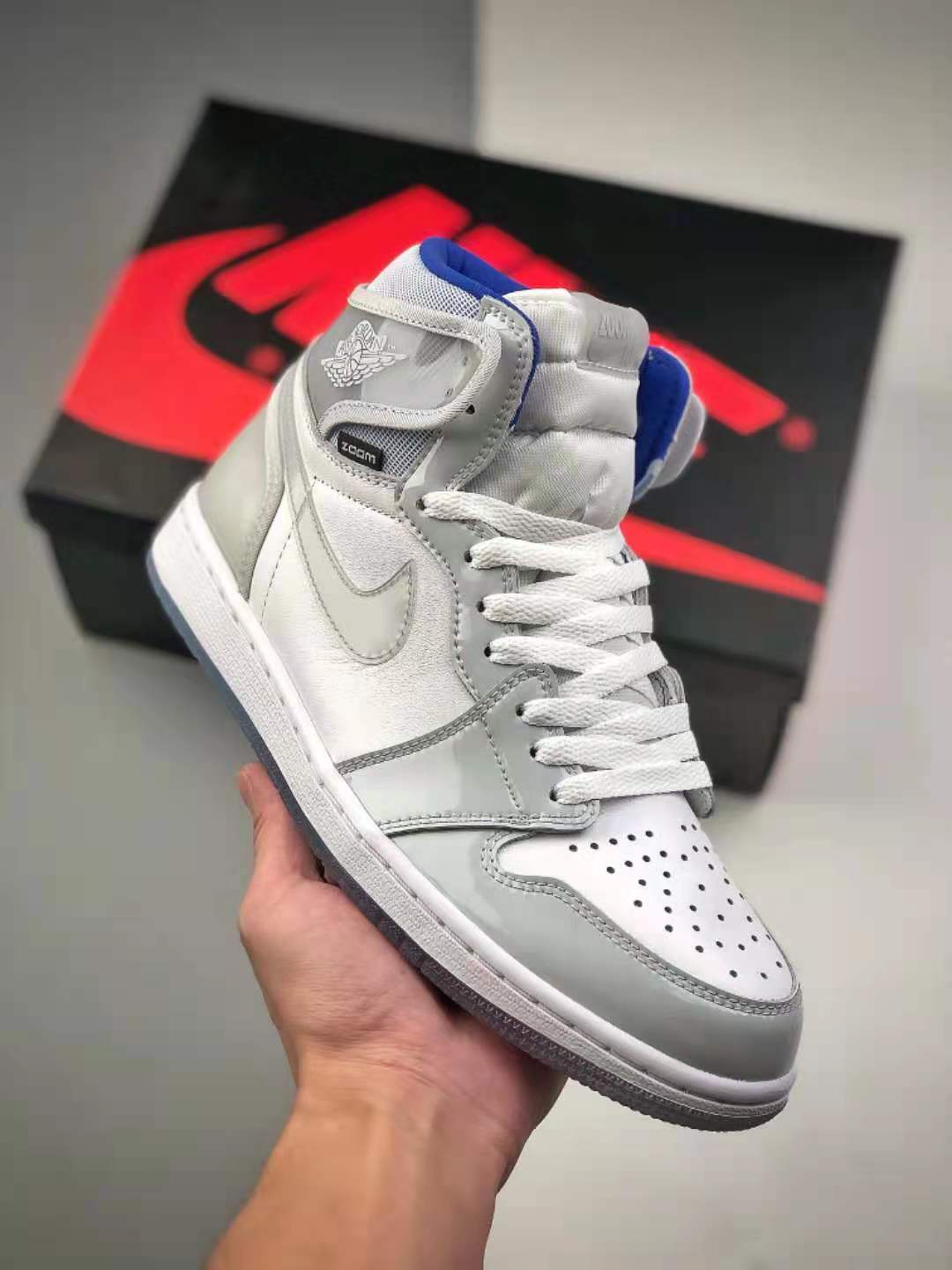 Air Jordan 1 High Zoom 'Racer Blue' CK6637-104 - Exclusive Sneaker with Zoom Technology!