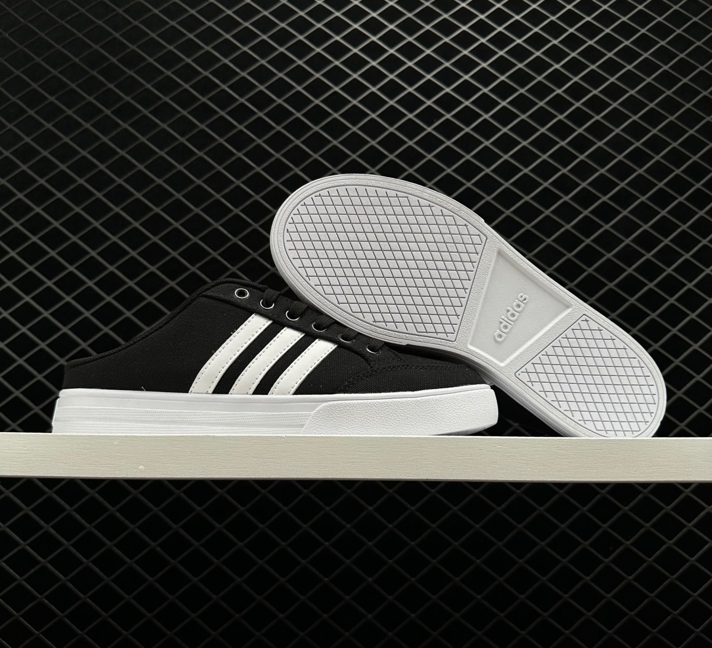Adidas VS Set Mule Black White - FX4850: Stylish and Versatile Footwear