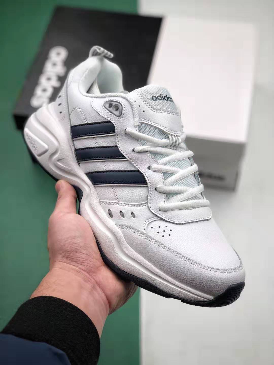 Adidas Neo Strutter 'White Dark Blue' EG2654 - Sleek and Stylish Footwear