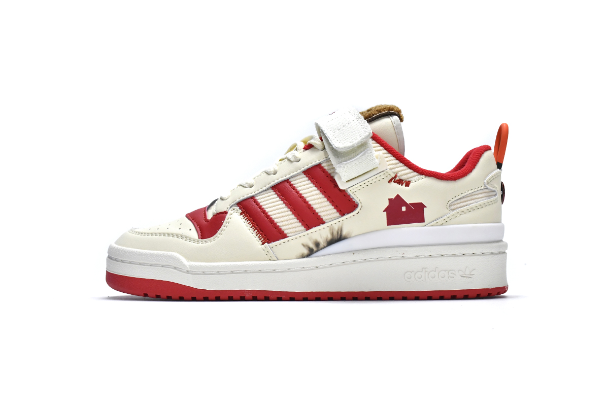 Adidas Forum 84 Low Home Alone Retro Sneakers | White/Red Unisex GZ4378