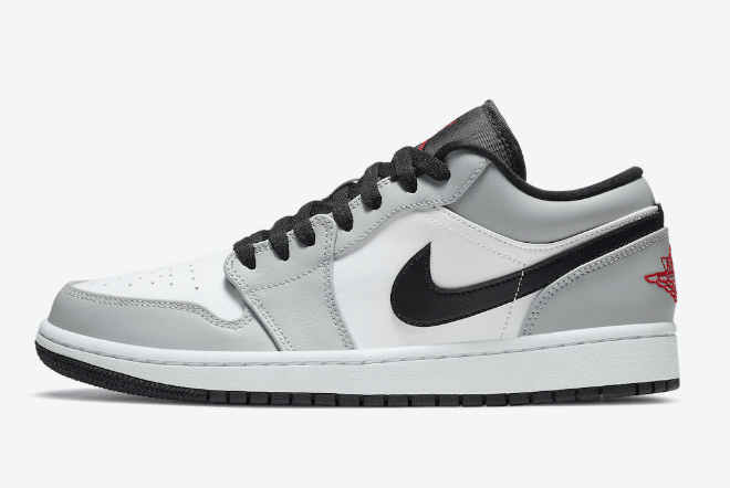 Air Jordan 1 Low 'Light Smoke Grey' 553558-030 - Classic Style with a Subtle Twist!