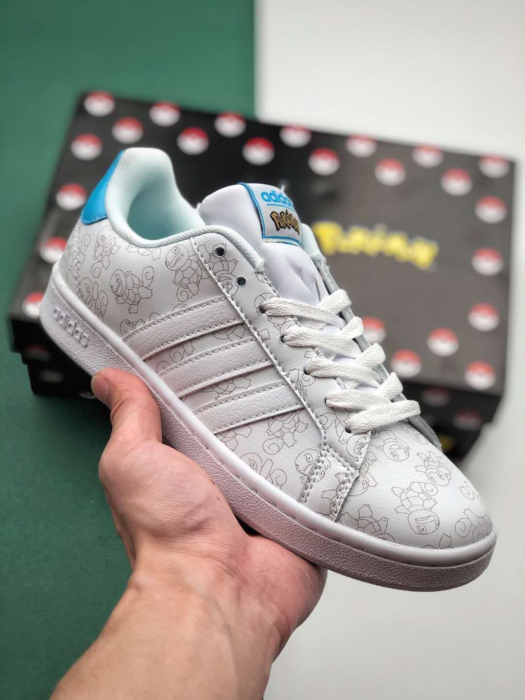 Adidas Neo X Pokemon 'White Blue' FW0085 - Stylish Collaboration Sneakers | Limited Edition