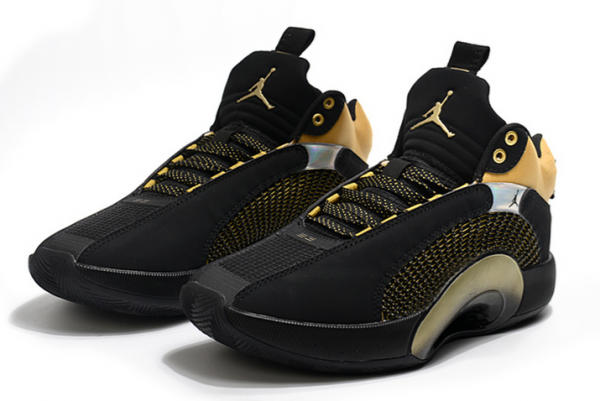 Men's Air Jordan 35 'Black Gold' - Sleek and Stylish Basketball Shoes Men's Air Jordan 35 'Black Gold' - Sleek and Stylish Basketball Shoes