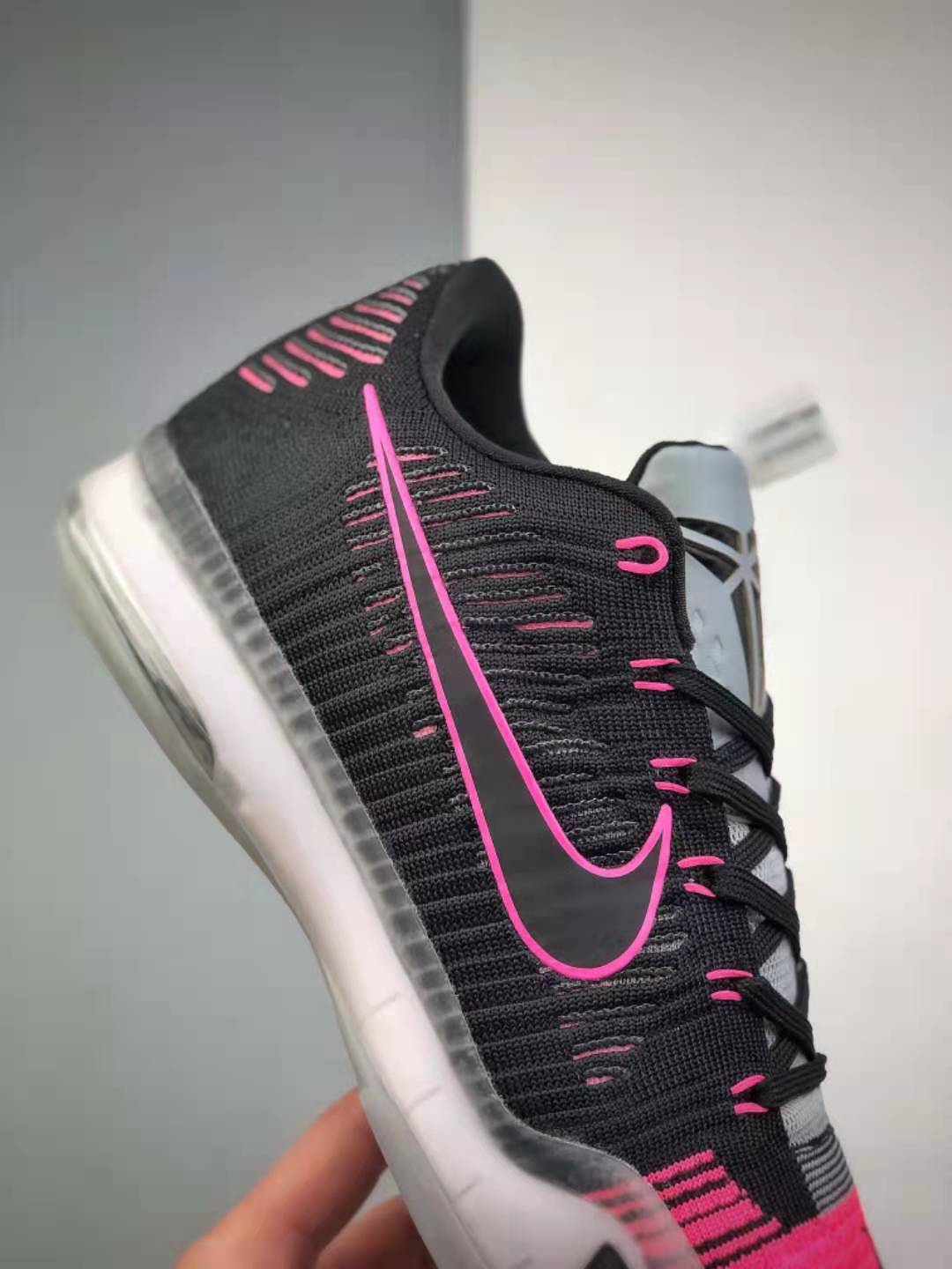 Nike Kobe X Elite Low Mambacurial - Black/Wolf Grey/Flash Pink 747212 010