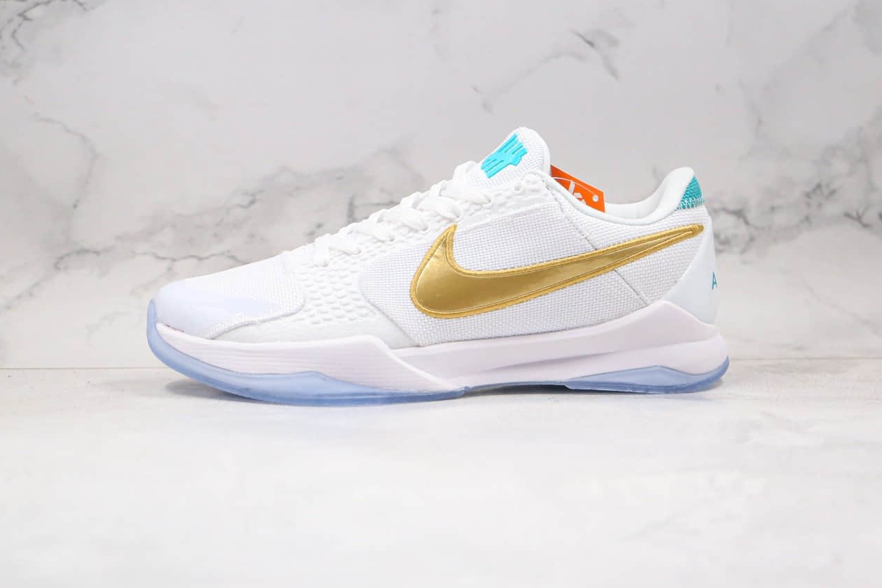 Undefeated x Nike Zoom Kobe 5 Protro What If Pack Unlucky 13 Metallic Gold DB4796-100 | Limited Edition Basketball Sneakers