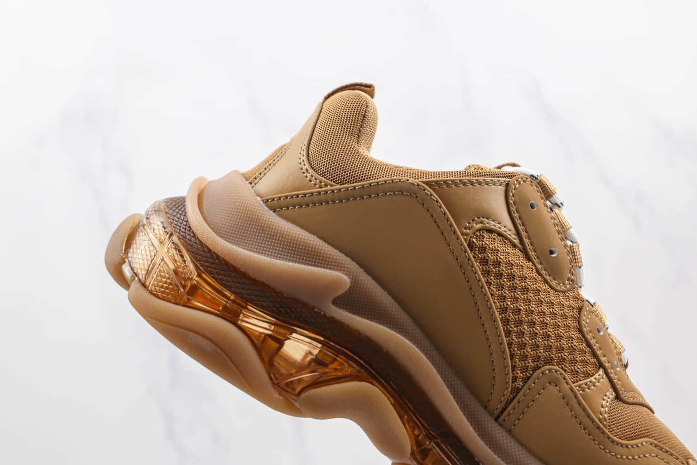 Balenciaga Triple S Clear Sole Brown, the Ultimate Trendsetter | Shop Now