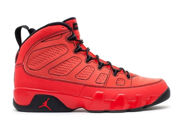 Air Jordan 9 'Chile Red' CT8019-600: Classic Style meets Vibrant Red Beauty.