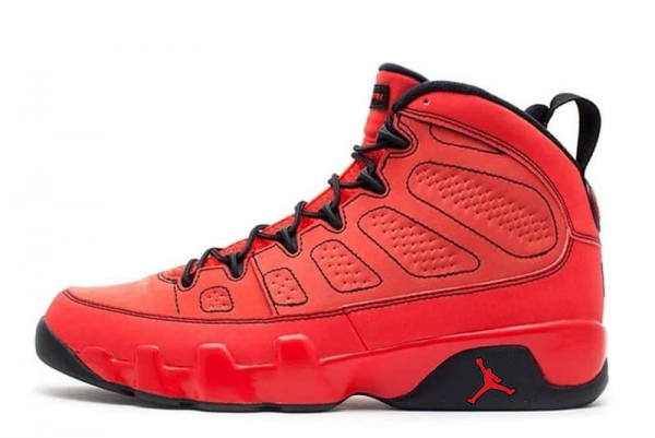 Air Jordan 9 'Chile Red' CT8019-600: Classic Style meets Vibrant Red Beauty.