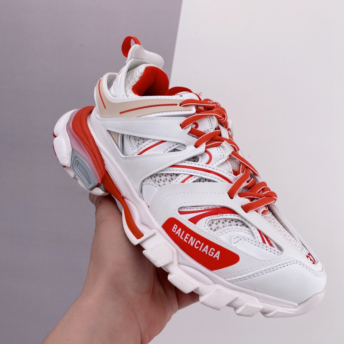 Balenciaga Track White Red 542023W1GC49066