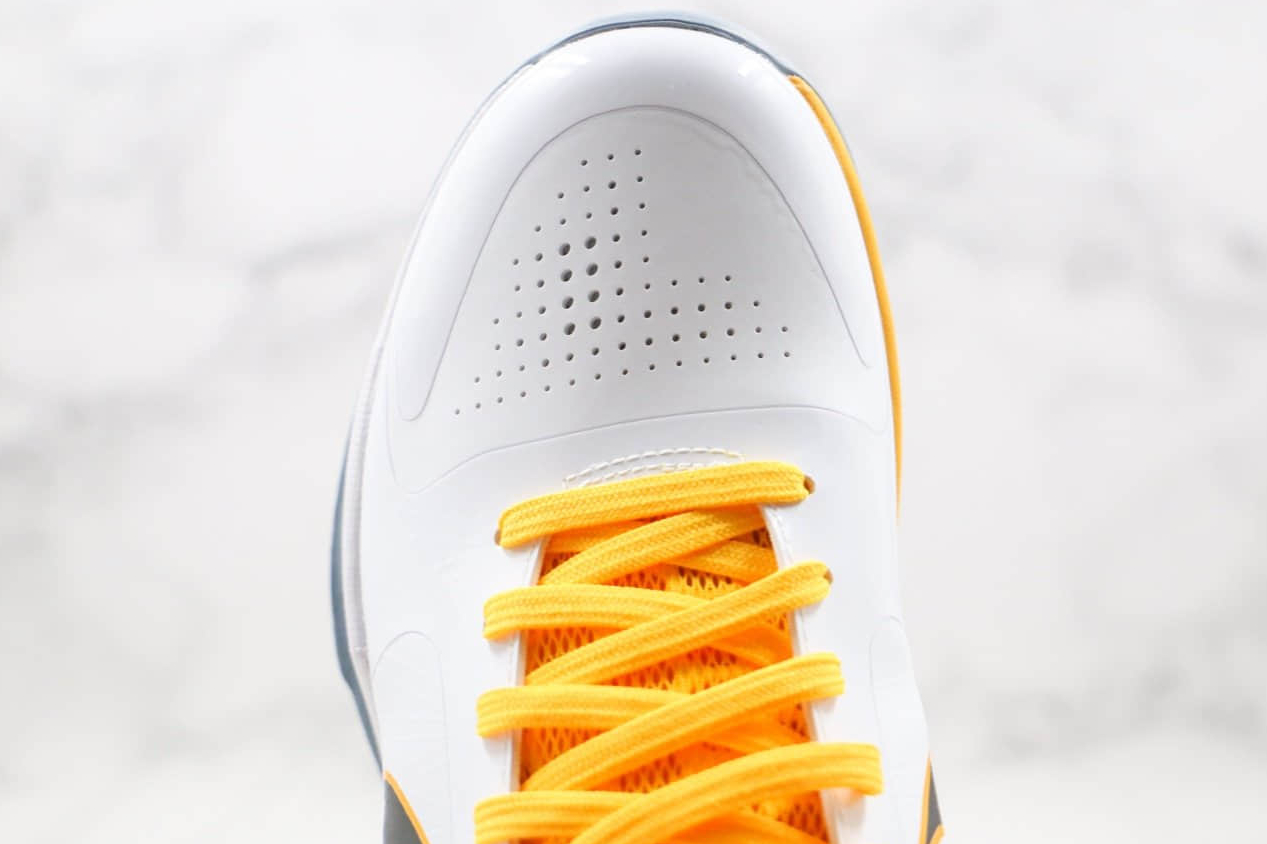 Nike Zoom Kobe V Summite White Black Yellow Basketball Shoes 386430-104 - Premium Performance Footwear for Court Domination