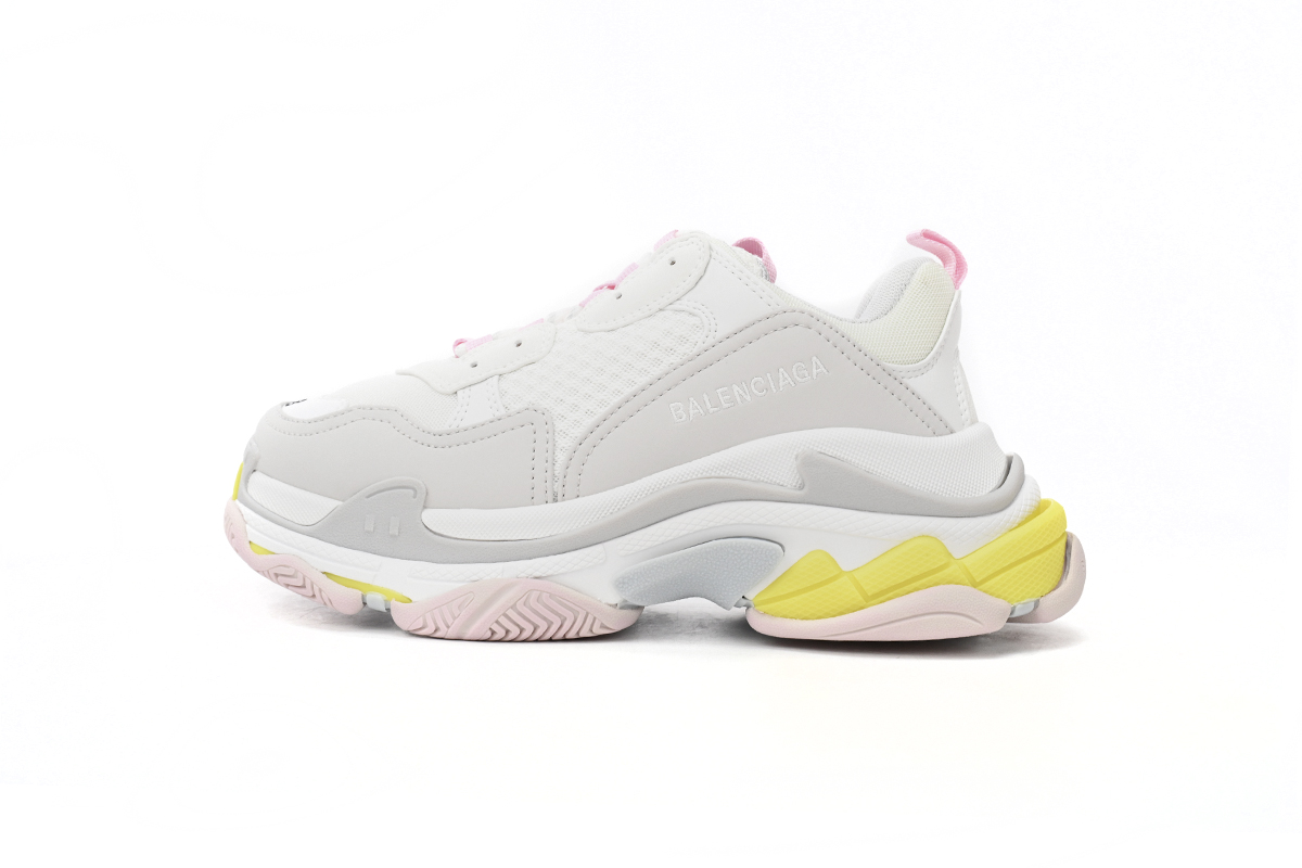 Balenciaga Triple S 'White Yellow' 524039 W2FW4 7541 - Premium Sneakers for Fashionable Footwear Lovers