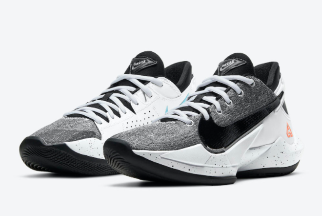 Nike Zoom Freak 2 White/Black-Bright Mango CK5424-101 - High-Performance Basketball Shoes