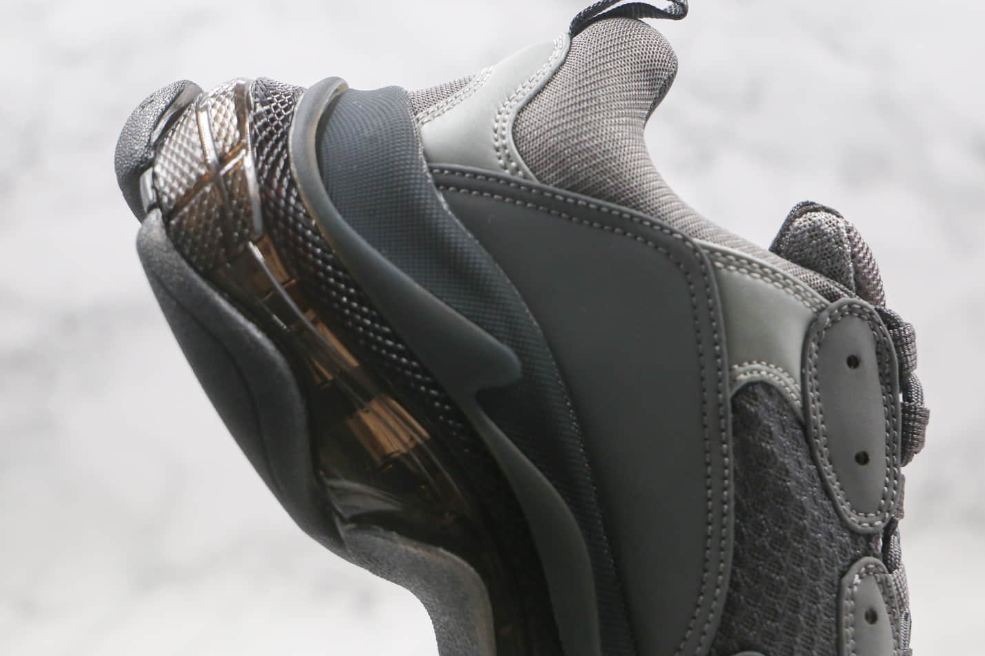 Get the Trendy Balenciaga Triple S Sneaker 'Clear Sole - Dark Grey' 541624W2GA11801 - Shop Now!