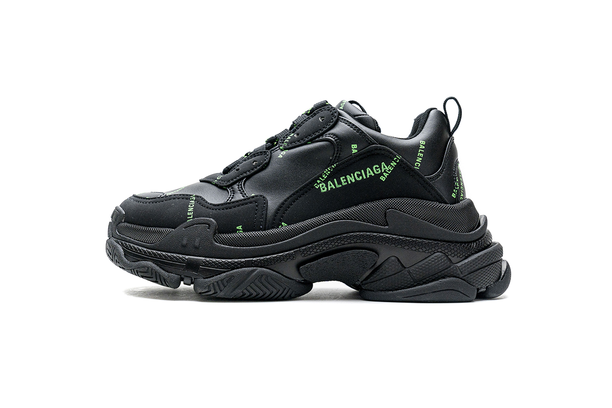 Balenciaga Triple S Letter Fluorescent Yellow 524039 W2FA1 7633