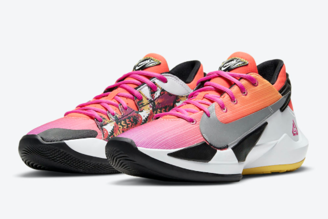 Nike Zoom Freak 2 NRG Bright Crimson Fire Pink DB4689-600 | Latest Basketball Sneakers