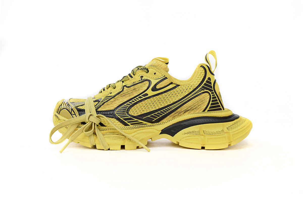 Balenciaga 3XL Sneaker Black Yellow 734733 W3XL2 7010