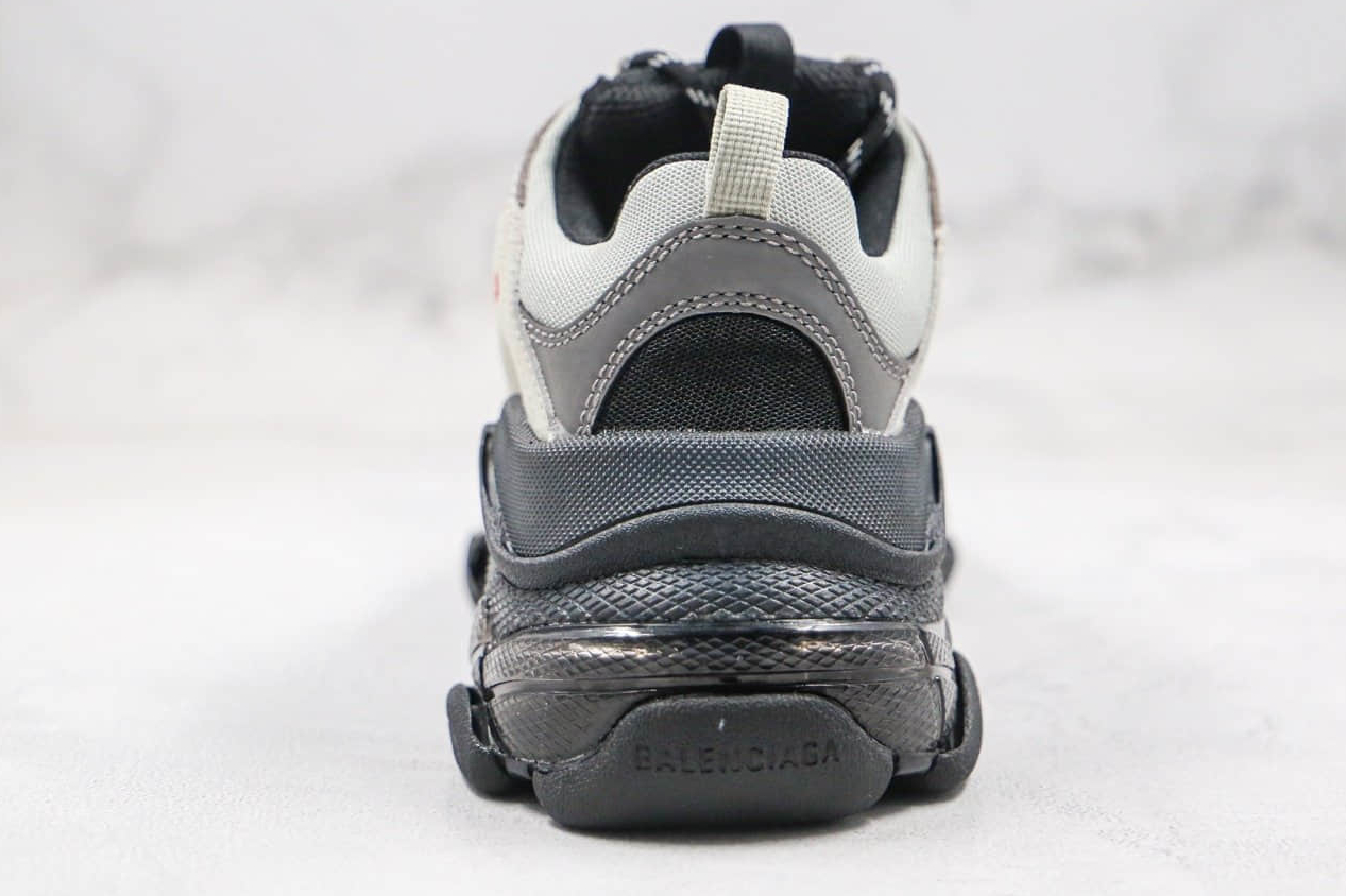 Balenciaga Triple S Black Silver 541624 W09E1 7320 - Premium Sneakers for Men