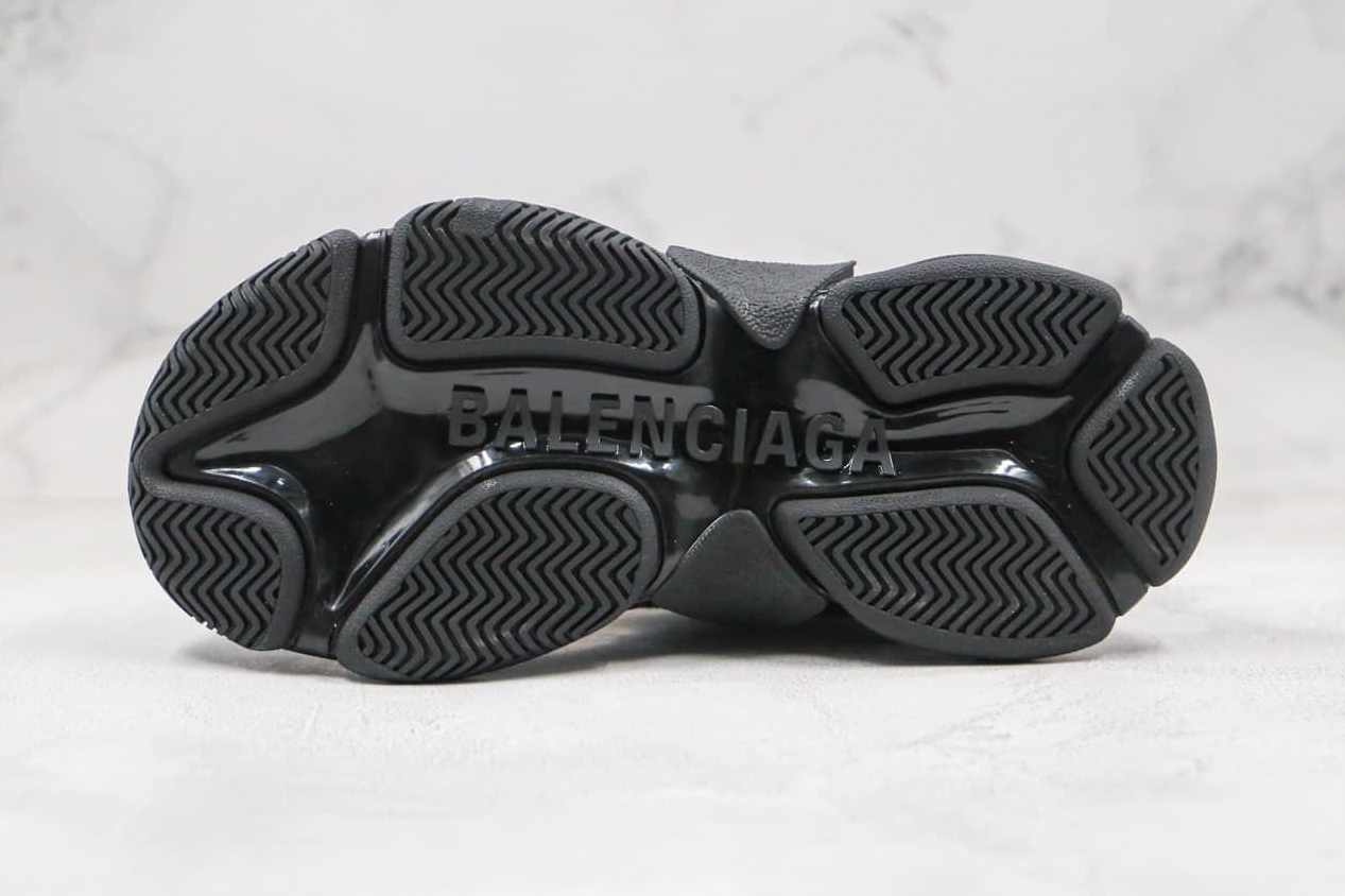 Balenciaga Triple S Black Silver 541624 W09E1 7320 - Premium Sneakers for Men