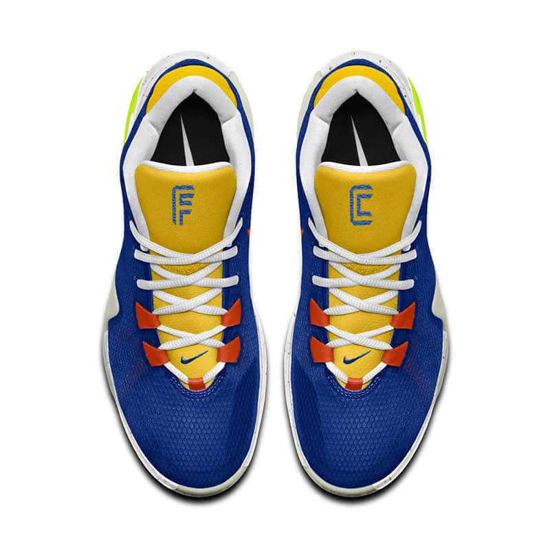 Nike Zoom Freak 1 Royal Blue Green Yellow White Basketball Shoes BQ5422-403 | Top Performance for Basketball Athletes