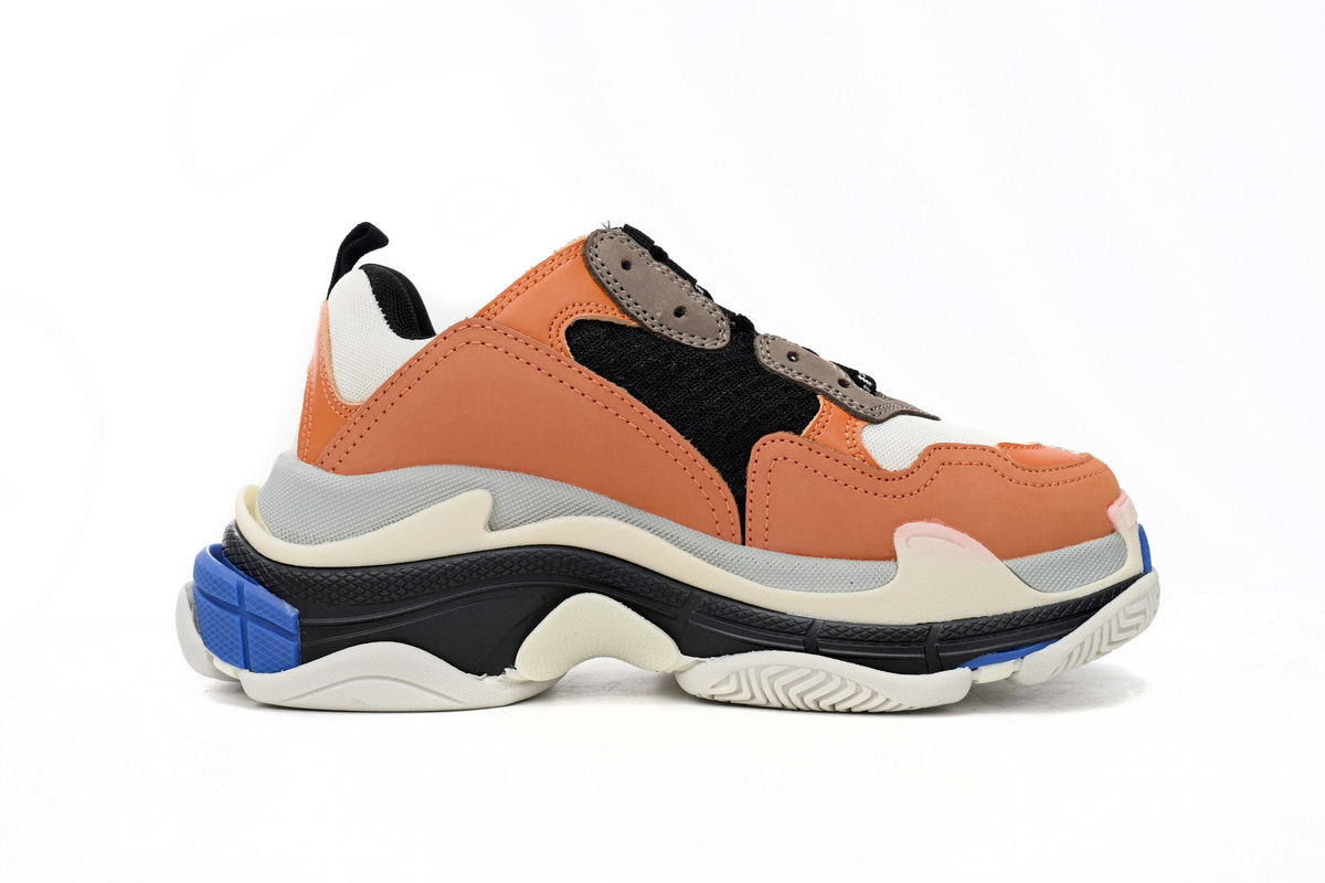 Orange Grey Black Balenciaga Triple S Shoes 541640W09OE7581 | Authentic Orange Grey Black Balenciaga Triple S Shoes 541640W09OE7581 | Authentic