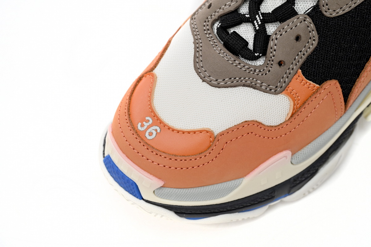 Orange Grey Black Balenciaga Triple S Shoes 541640W09OE7581 | Authentic Orange Grey Black Balenciaga Triple S Shoes 541640W09OE7581 | Authentic
