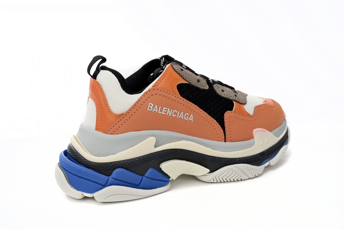 Orange Grey Black Balenciaga Triple S Shoes 541640W09OE7581 | Authentic Orange Grey Black Balenciaga Triple S Shoes 541640W09OE7581 | Authentic