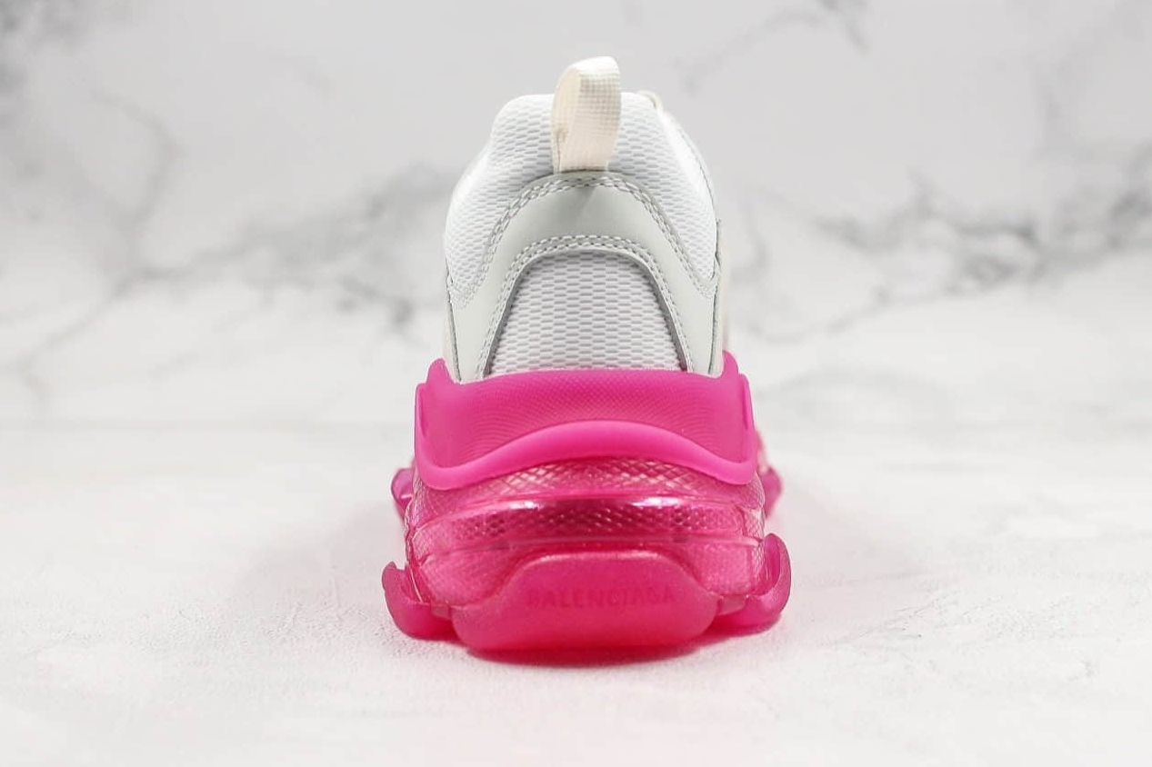 Balenciaga Triple S White Pink 544351-W0901-4107: Stylish and Trendy Sneakers