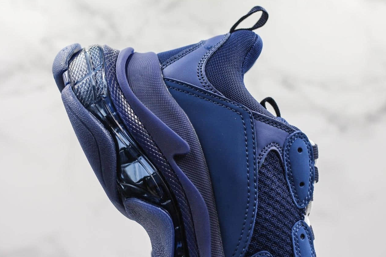 Balenciaga Triple S Clunky Navy Shoes 544351W09O14107 | Authentic & Stylish