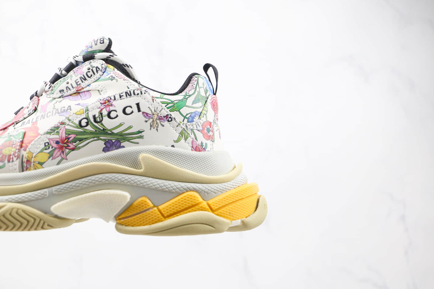 Gucci x Balenciaga Triple S Sneaker 'The Hacker Project - Floral' 677195-UL110-8461 - Exclusive Collaboration Footwear
