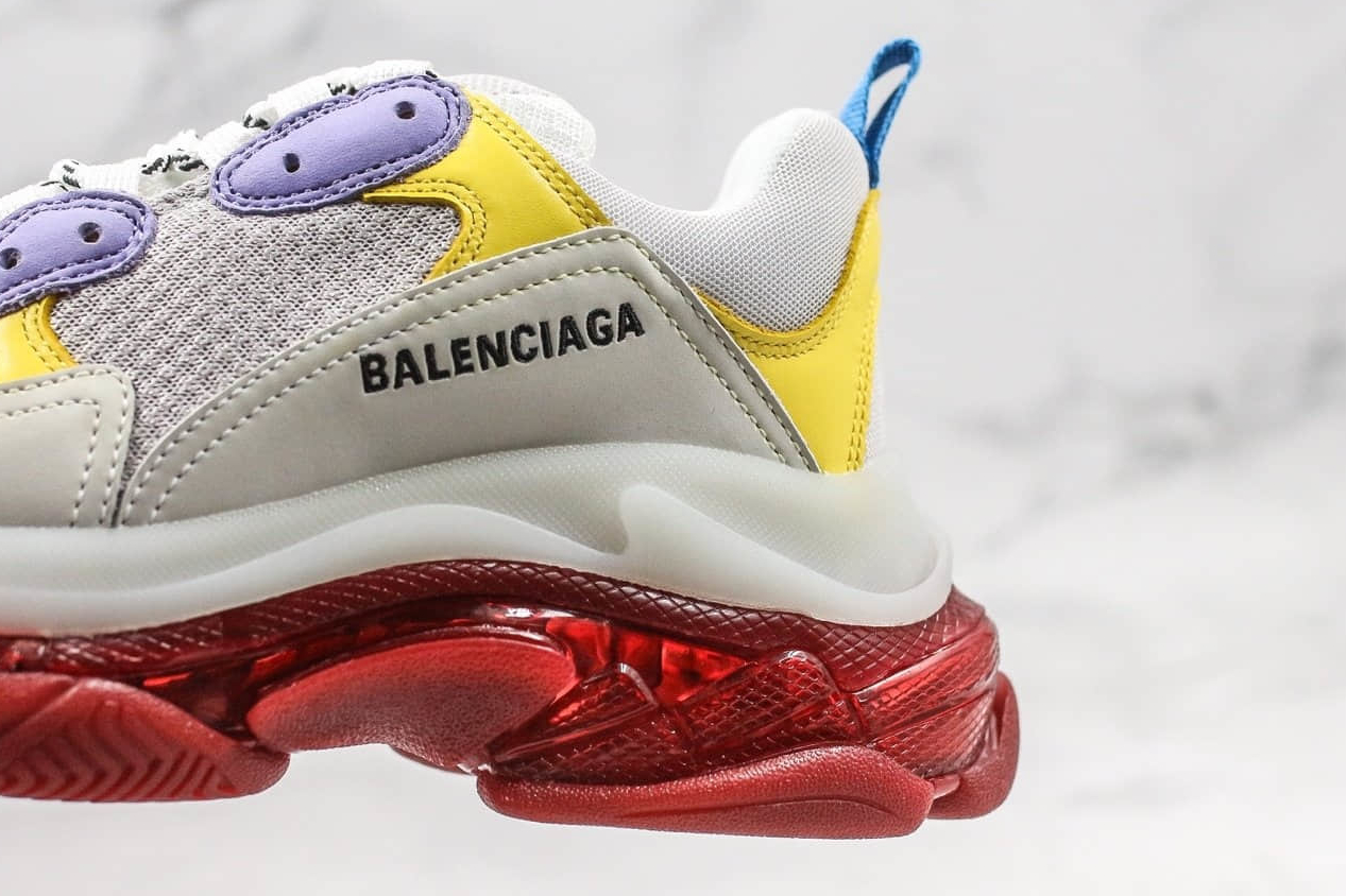 Balenciaga Triple S Red Yellow - Trendy Sneakers for Fashion Savvy Shoppers