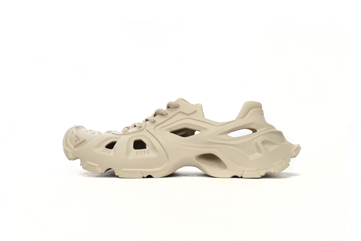 Balenciaga Beige Rubber HD Lace-Up Sneaker (702416W3CES9300) - Best Deals Online