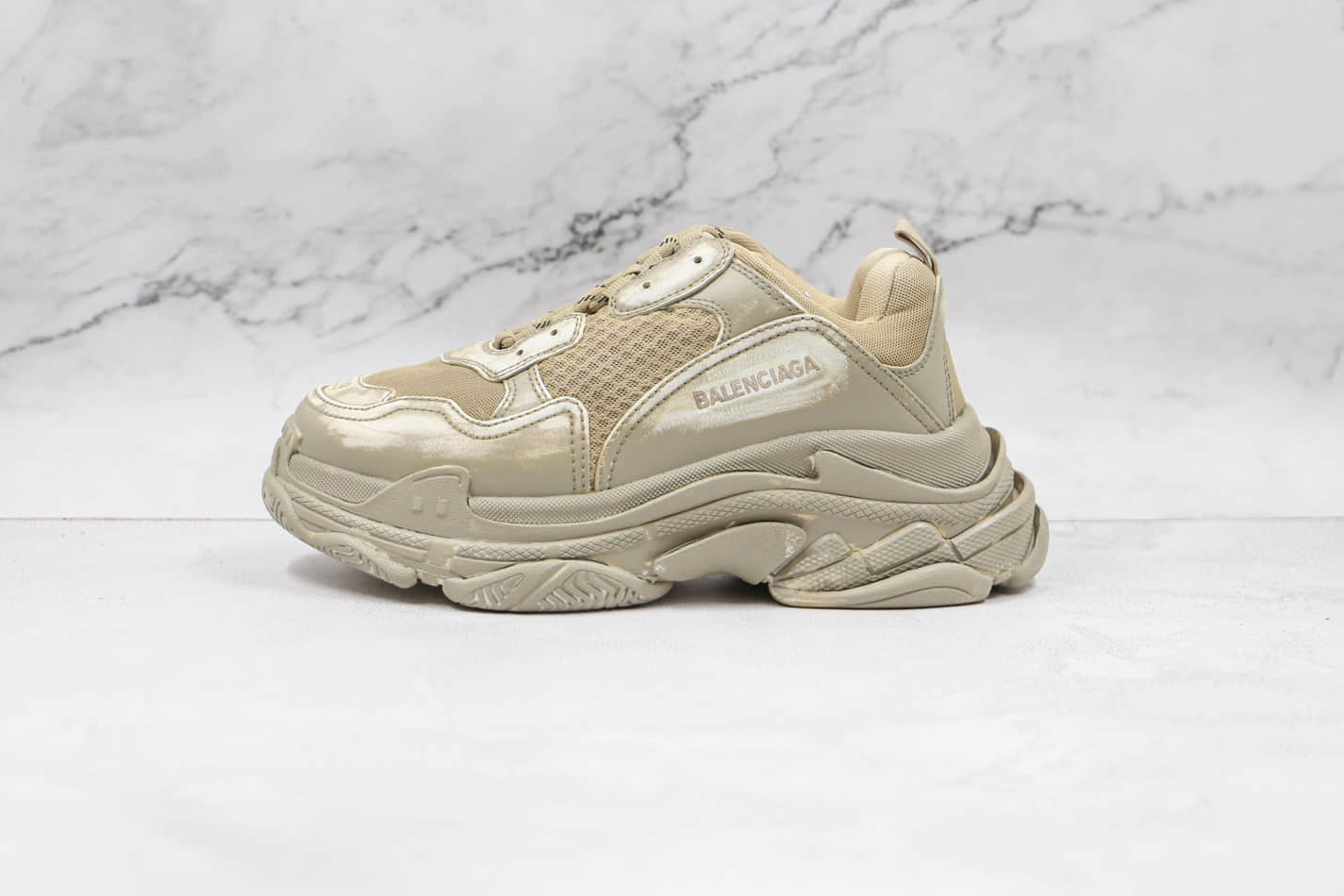 Balenciaga Triple S Sneaker 'Light Beige Faded' - Premium Stylish Footwear