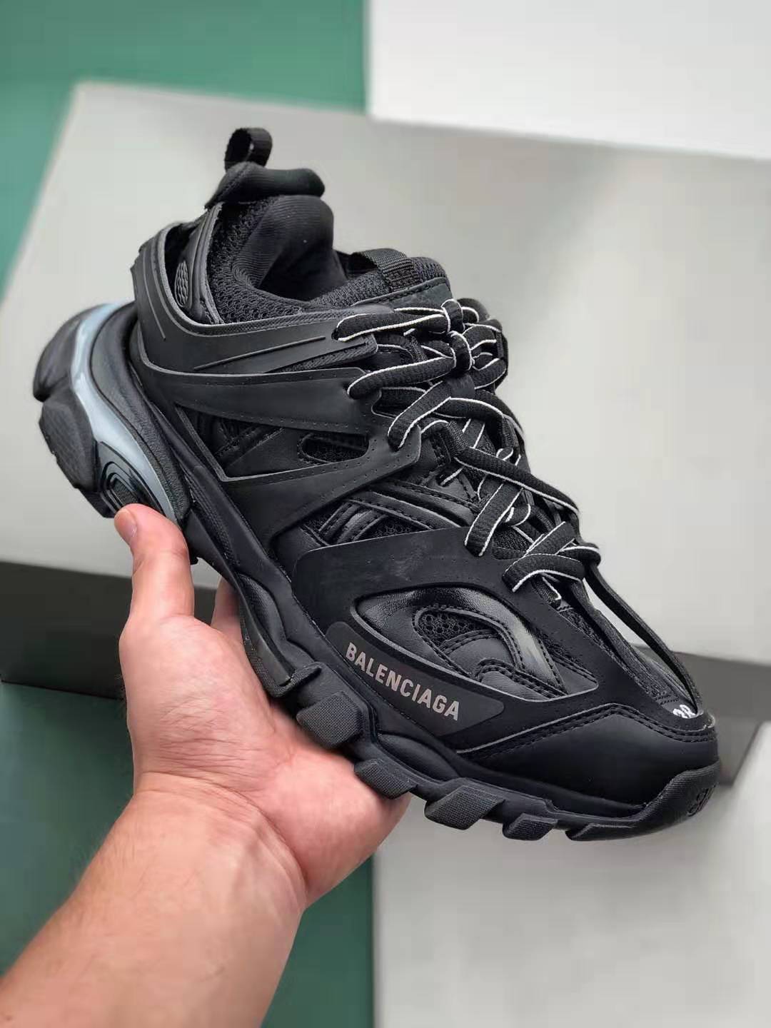 Balenciaga Track LED Sneaker 'Black' 555036 W2GB1 1000