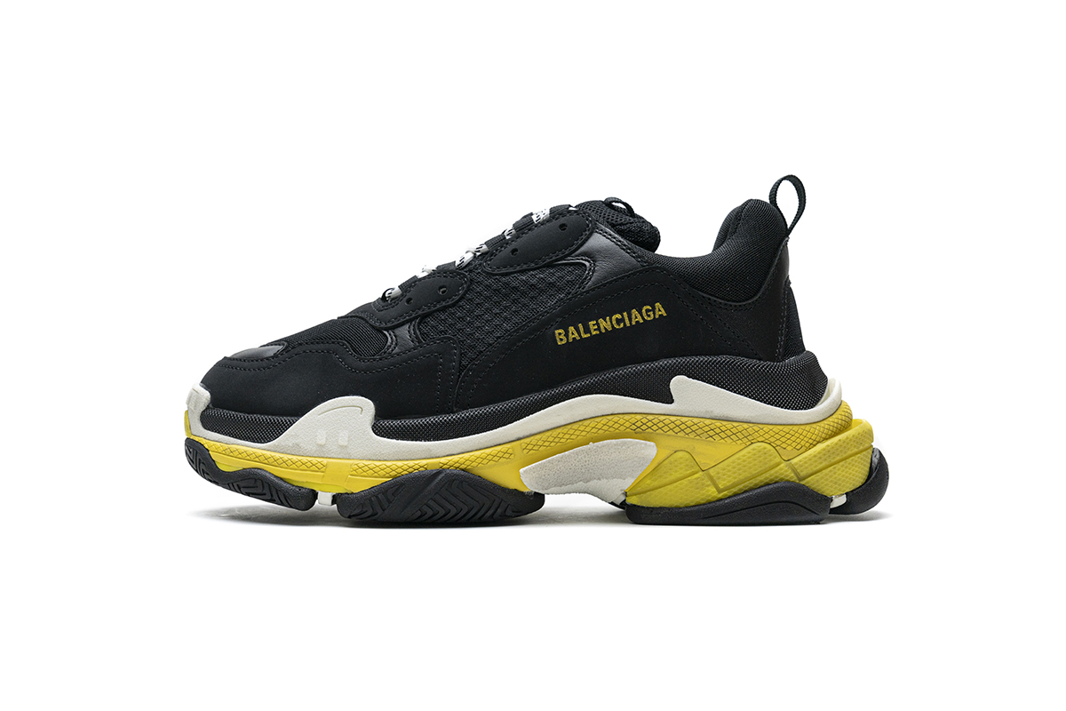 Balenciaga Triple S Black Yellow 483513 W06E1 1078
