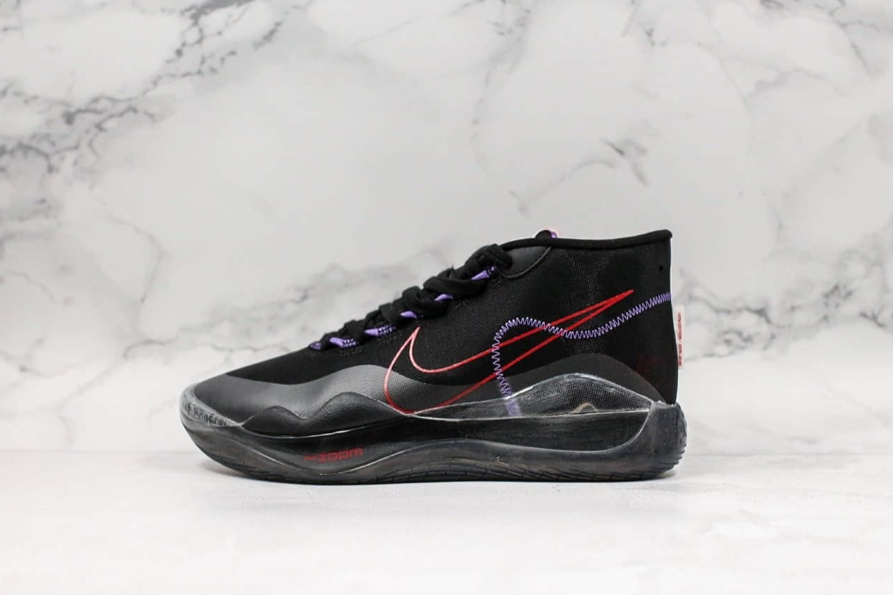 Nike Zoom KD 12 EP Kevin Durant Black Red Purple Shoes - AR4230-601