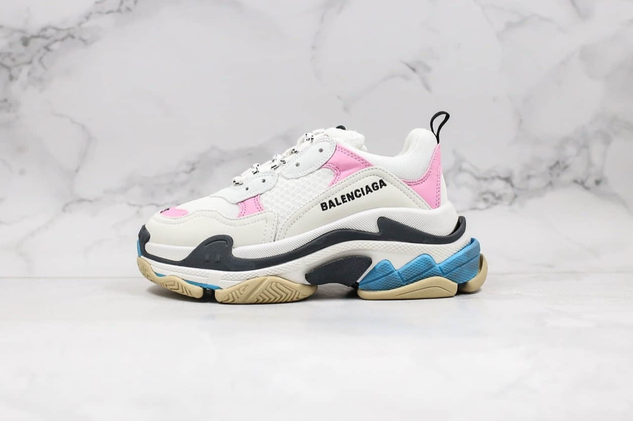 Balenciaga Triple S Low-Top Sneakers Beige-Pink 524039W09OM9054