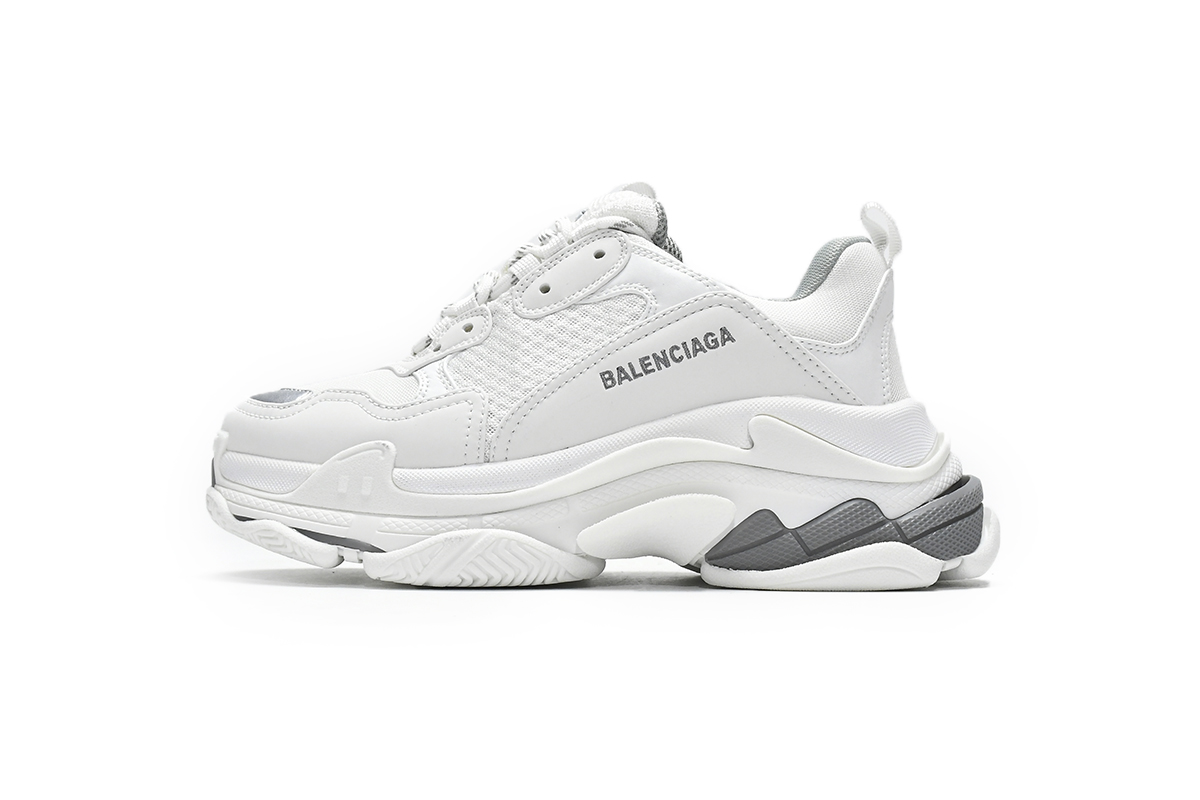 Balenciaga Triple S White Grey (Women's) 524039 W2FS4 1200