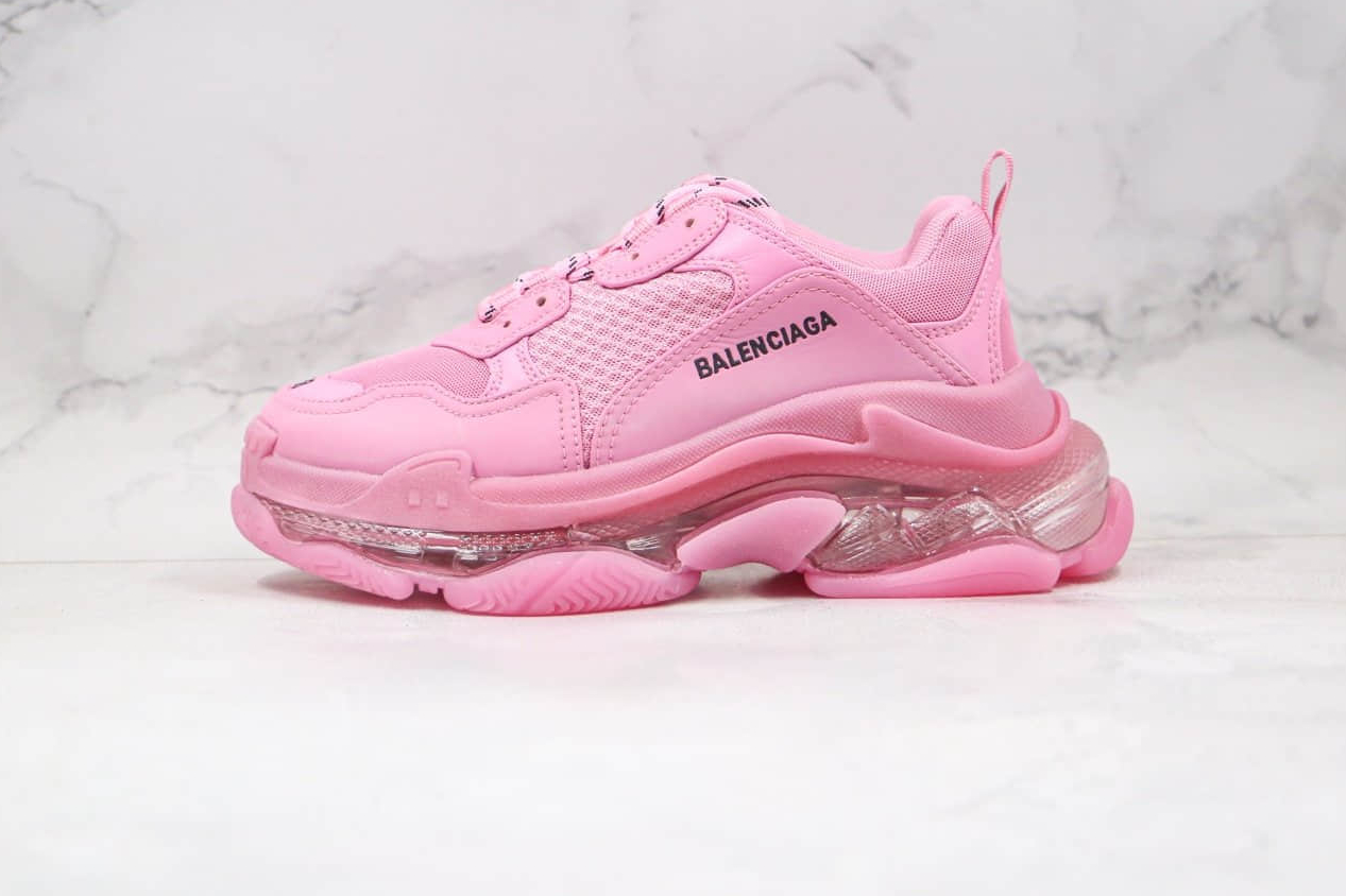 Balenciaga Wmns Triple S - Clear Sole Pink 544351W2GA15760 | Stylish & Trendy Women's Sneakers