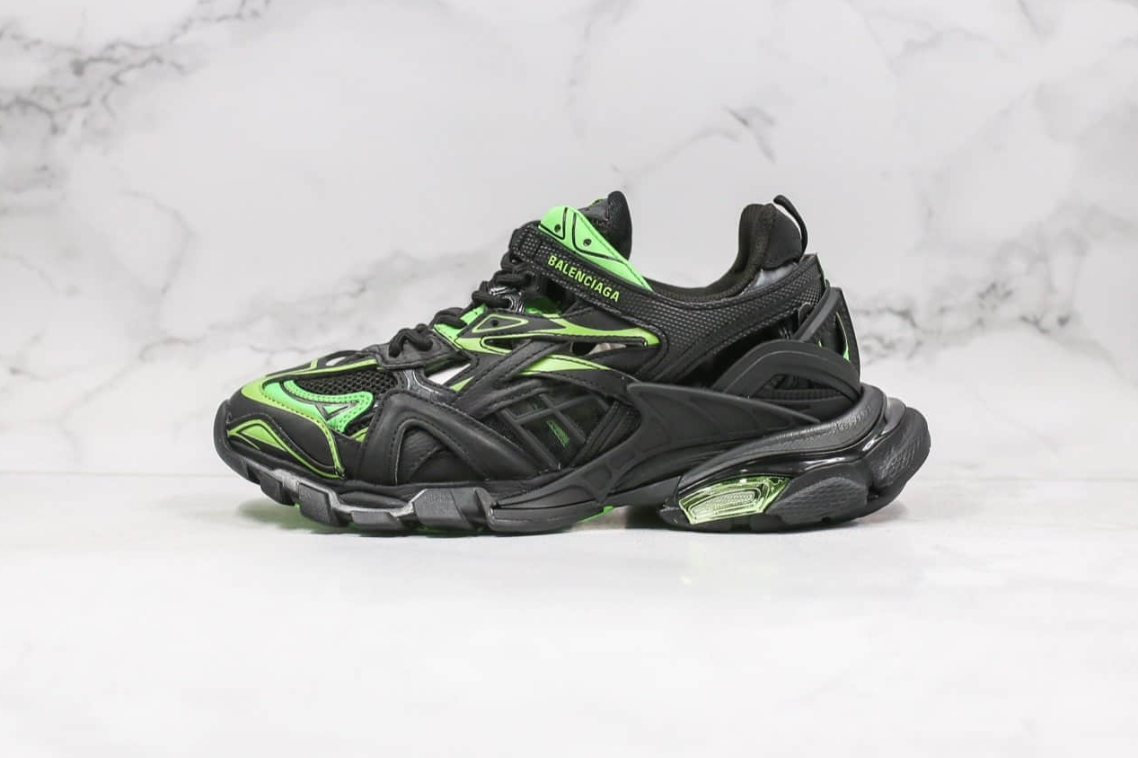 Balenciaga Track.2 Trainer 'Black Green' 568614W2GN31086