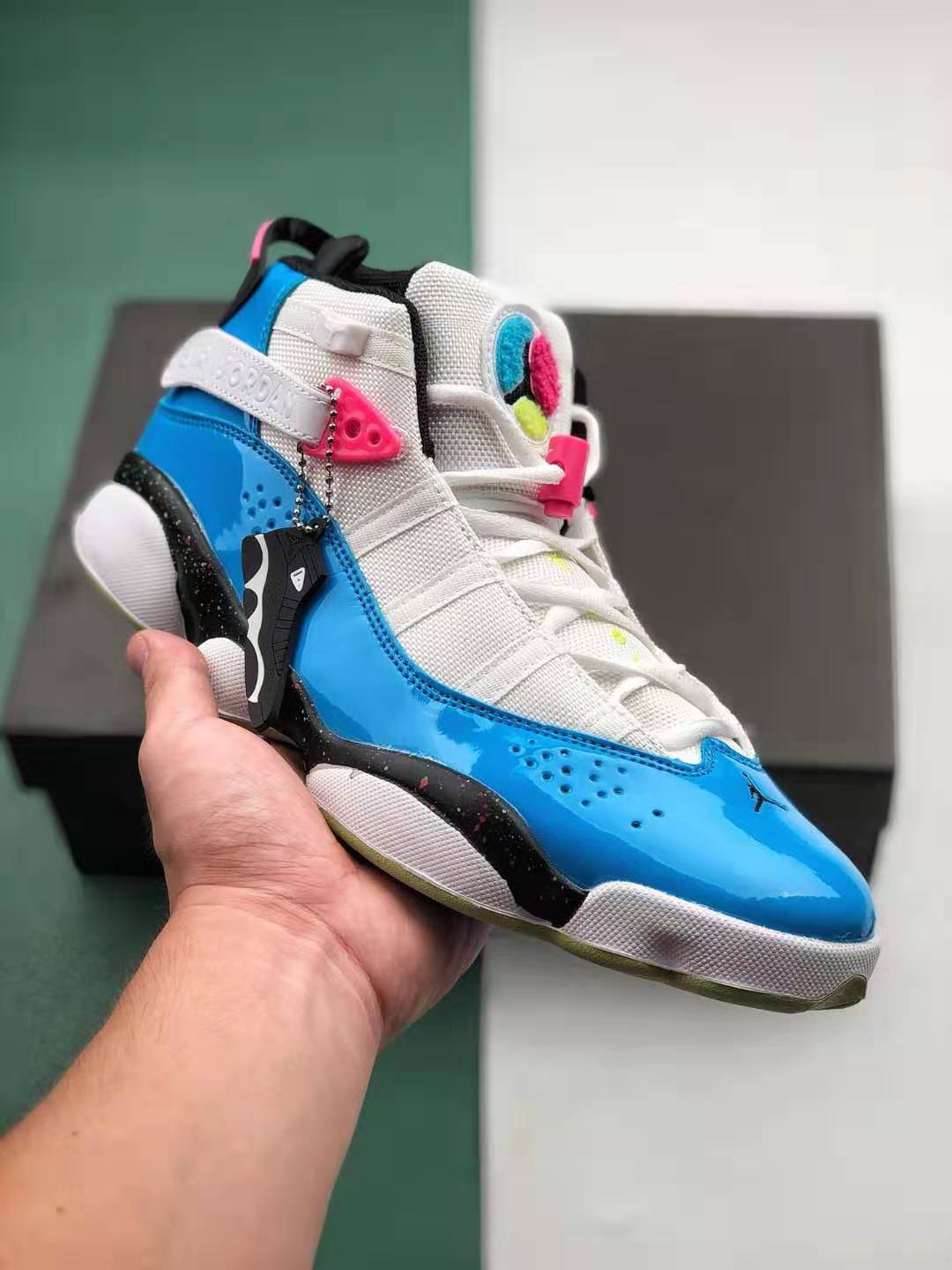 Nike Jordan 6 Rings 'Blue Fury Cyber Pink' CK0018-100 | Sleek & Stylish Sneakers
